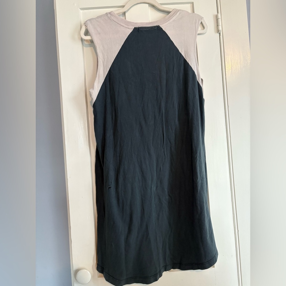 Day Dreamer Free People Sleeveless Johnny Cash Tee Shirt Dress Size Large - Picture 4 of 12